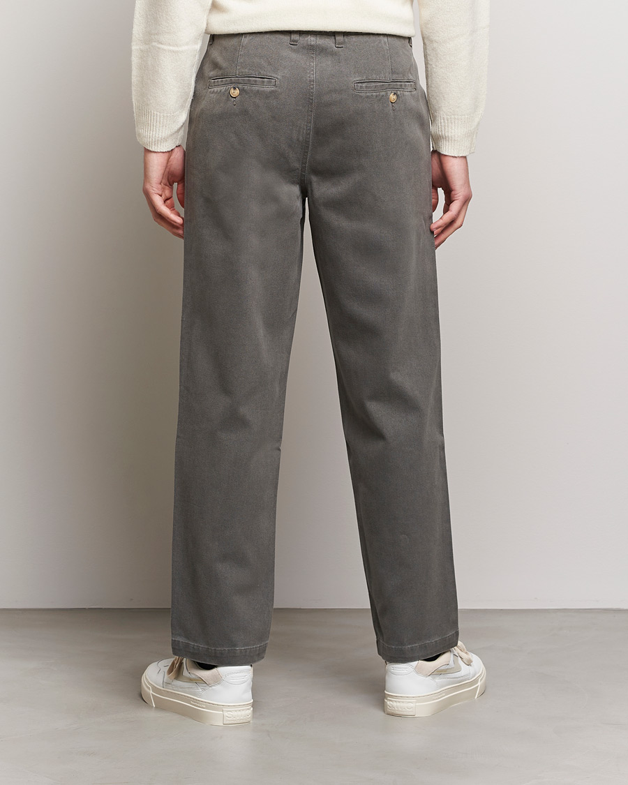 Herr | Byxor | A Day's March | Redwood Cotton/Tencel Trousers Olive