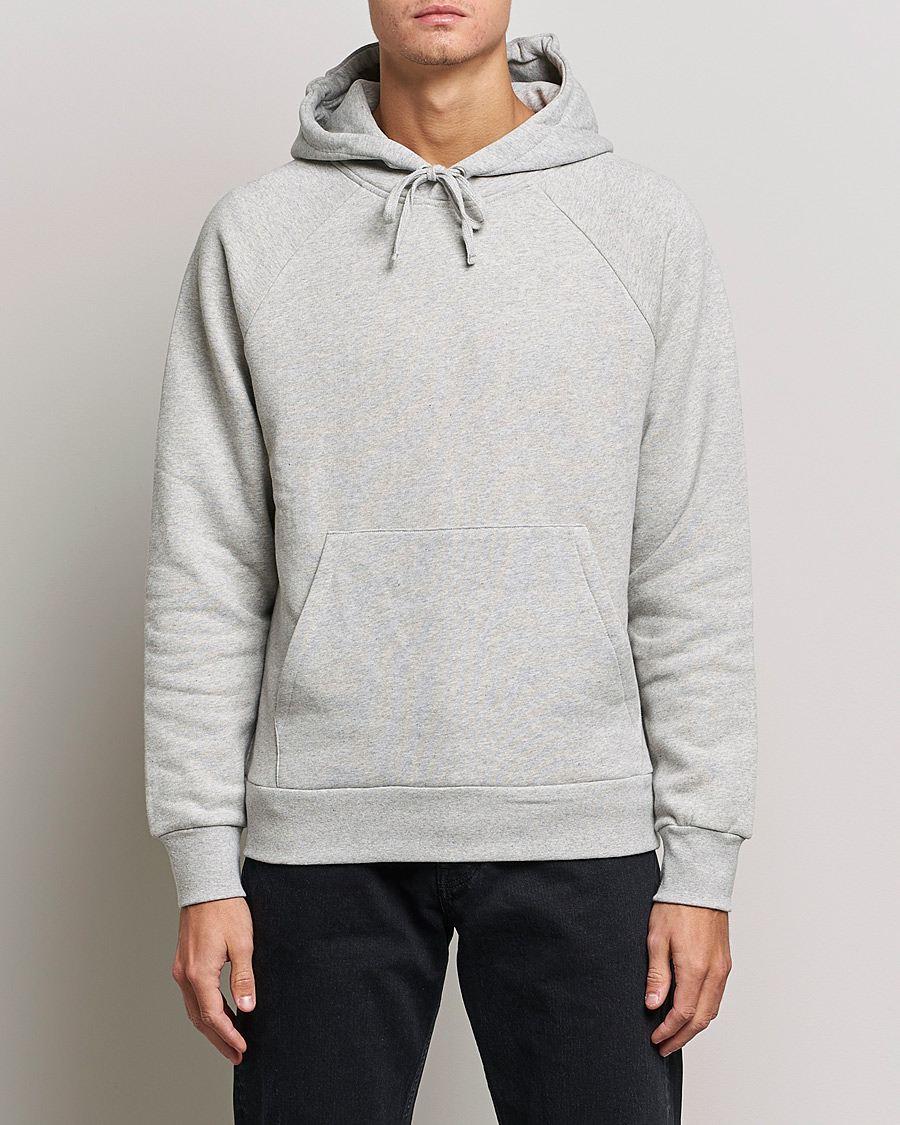 Herr | Kläder | A Day's March | Lafayette Organic Cotton Hoodie Grey Melange