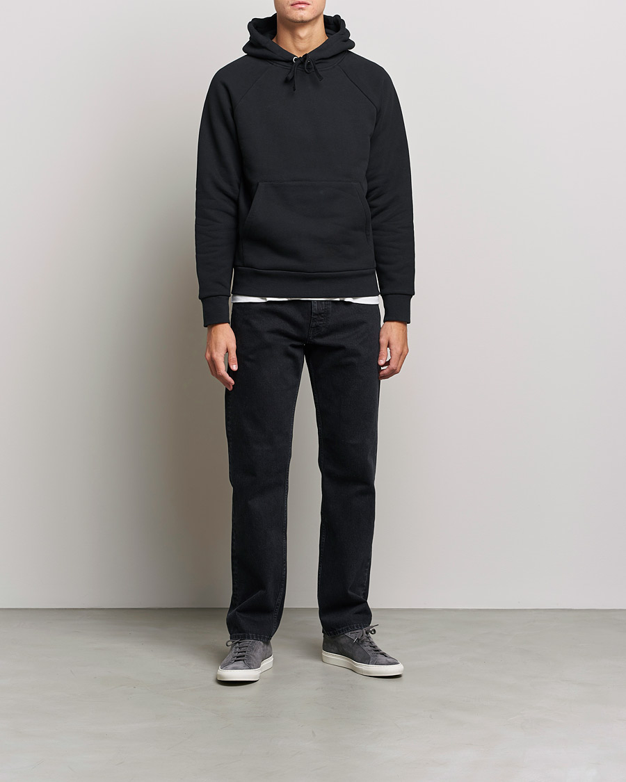 Herr | Tröjor | A Day's March | Lafayette Organic Cotton Hoodie Black