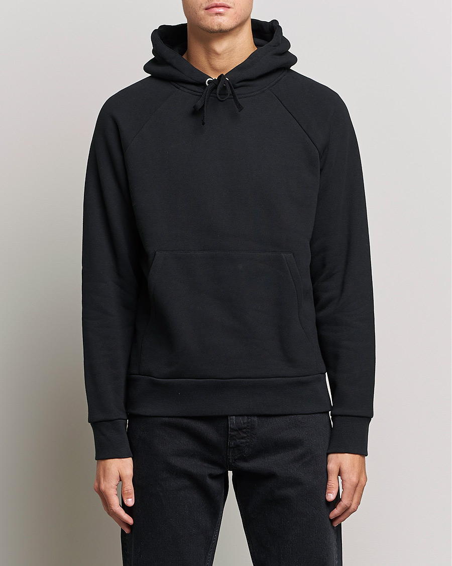 Herr | Tröjor | A Day's March | Lafayette Organic Cotton Hoodie Black