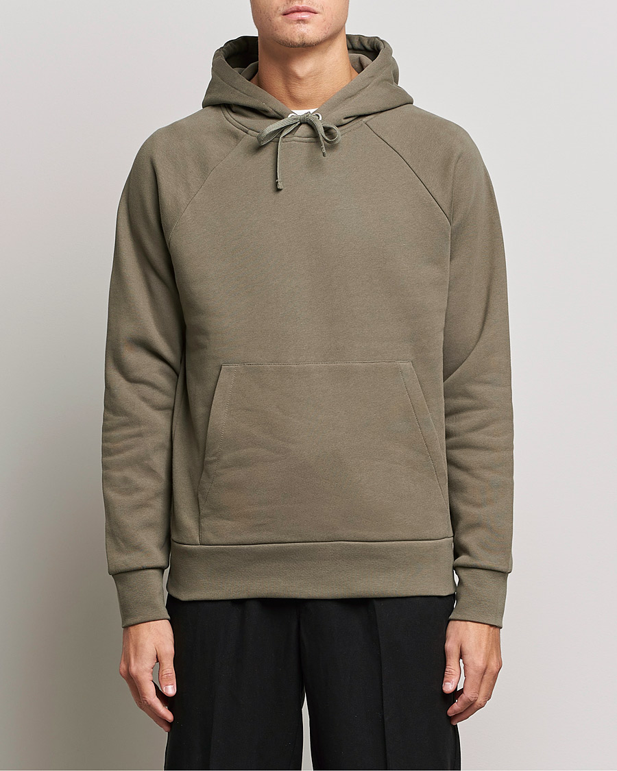 Herr | Avdelningar | A Day's March | Lafayette Organic Cotton Hoodie Army