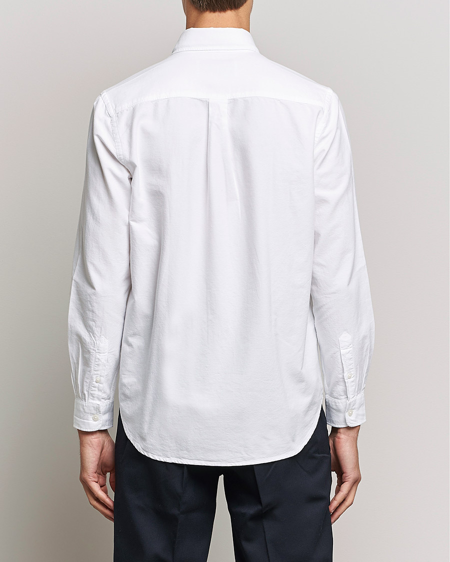 Herr | Skjortor | A Day's March | Moorgate Dyed Oxford Shirt White