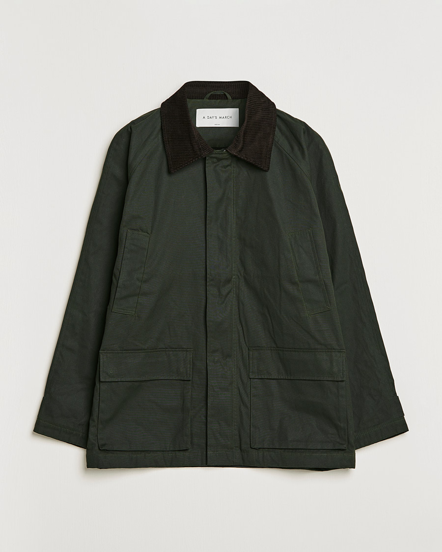 Herr | Jackor | A Day's March | Stour Waxed Jacket Olive
