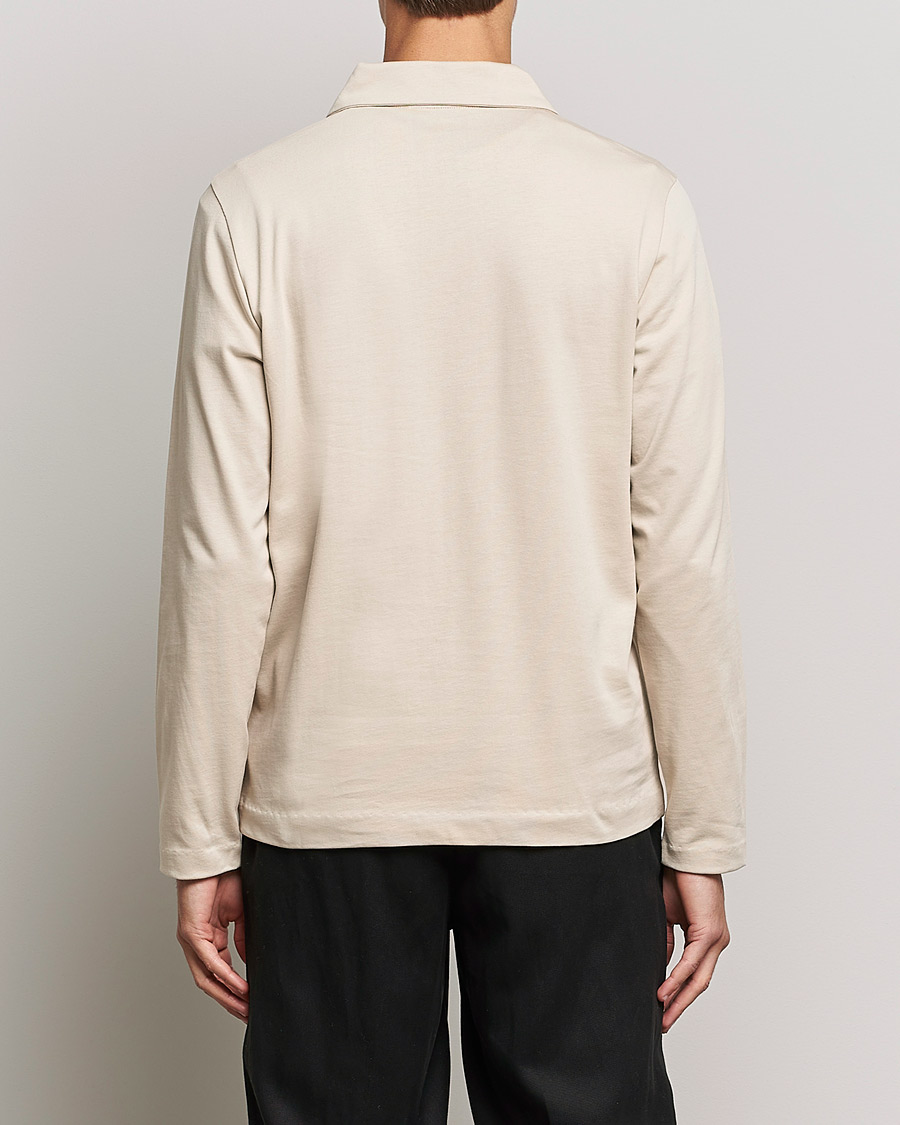 Herr | Tröjor | A Day's March | Branford Long Sleeve Jersey Polo Sand
