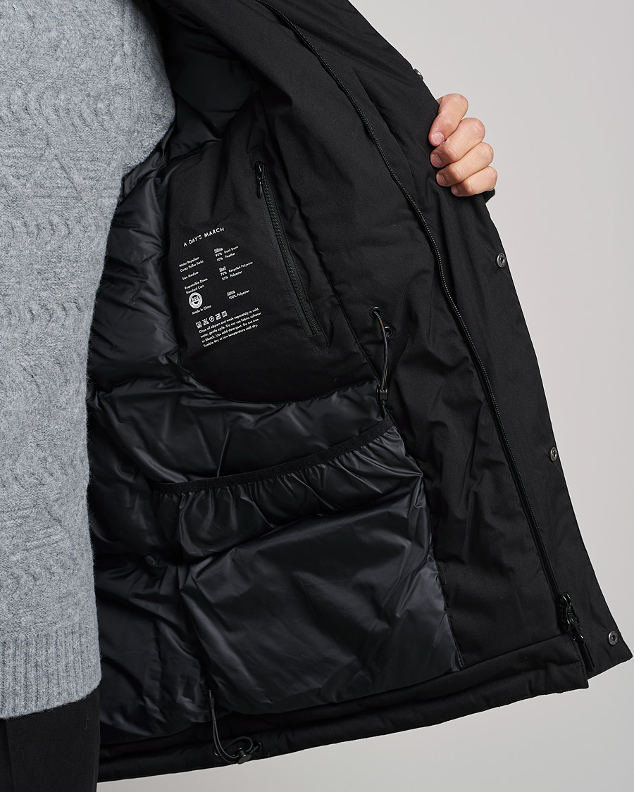 Herr | Jackor | A Day's March | Caraz Puffer Parka Black
