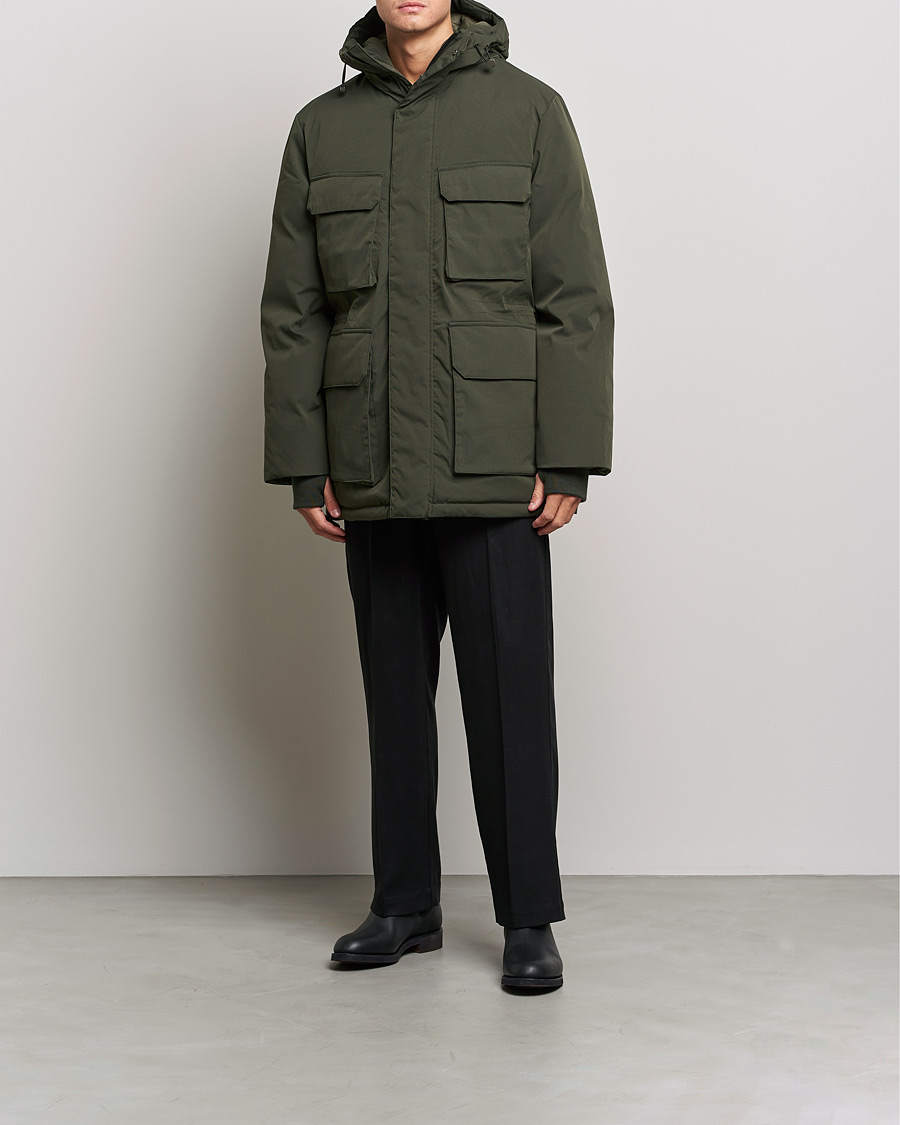 Herr | Jackor | A Day's March | Caraz Puffer Parka Olive