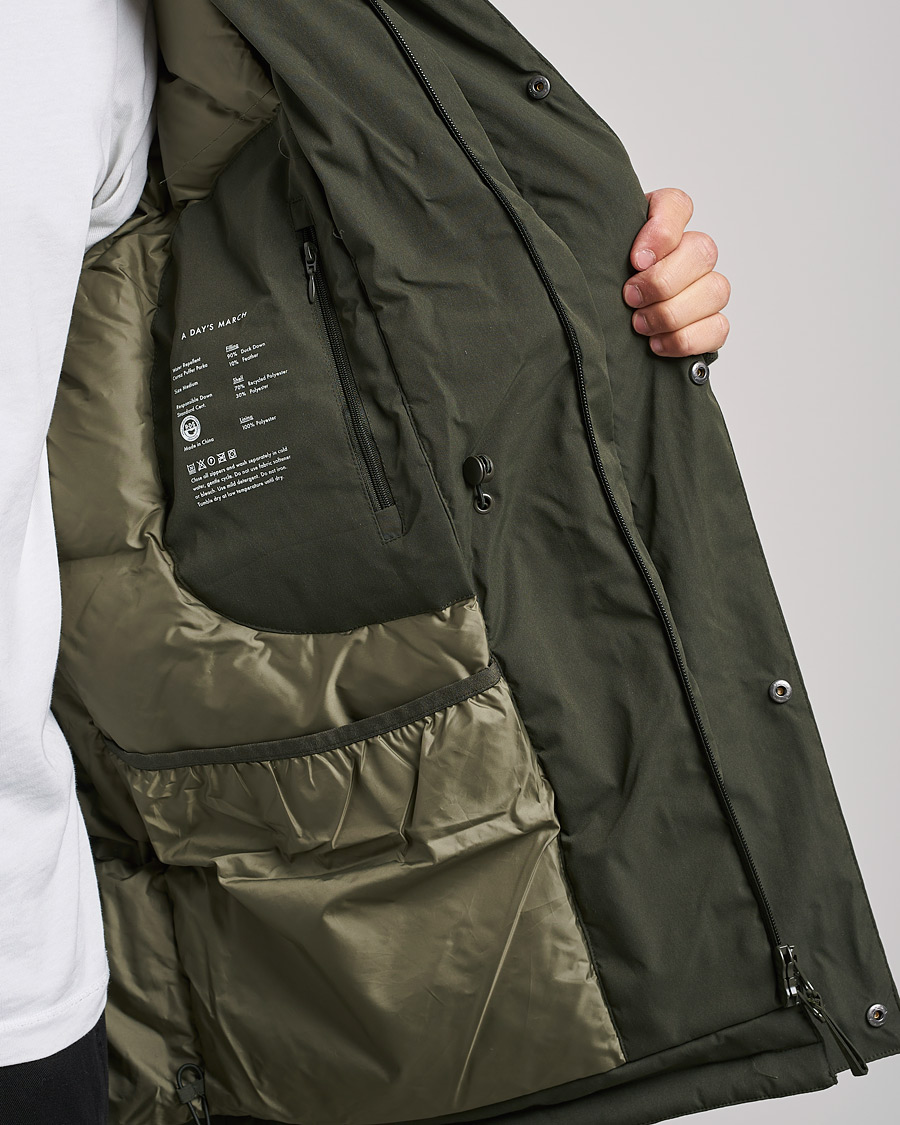 Herr | Jackor | A Day's March | Caraz Puffer Parka Olive