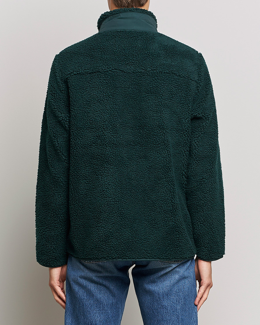 Herr | Tröjor | A Day's March | Granån Recycled Fleece Jacket Bottle Green