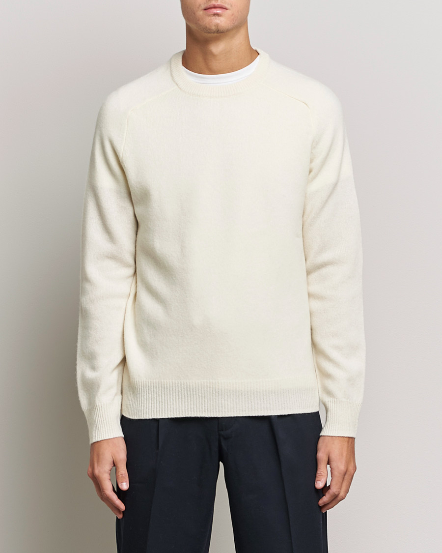 Herr | A Day's March | A Day's March | Brodick Lambswool Sweater Off White
