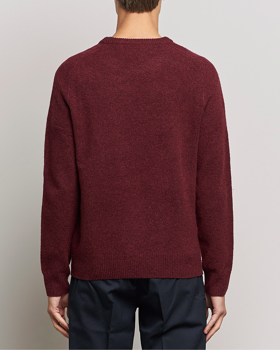 Herr | Tröjor | A Day's March | Brodick Lambswool Sweater Wine