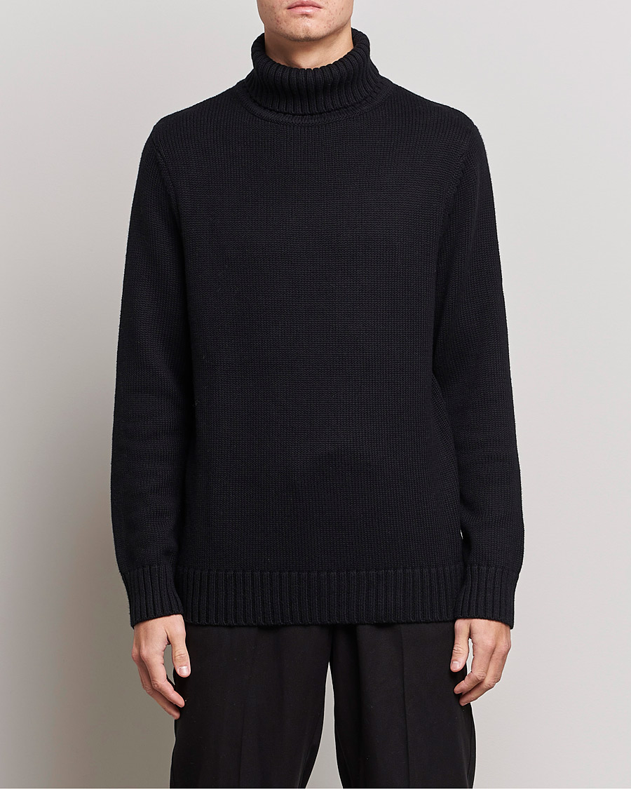 Herr |  | A Day's March | Forres Cotton/Cashmere Rollneck Black