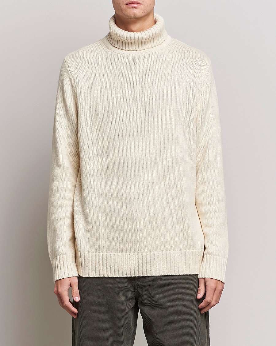 Herr | A Day's March | A Day's March | Forres Cotton/Cashmere Rollneck Off White
