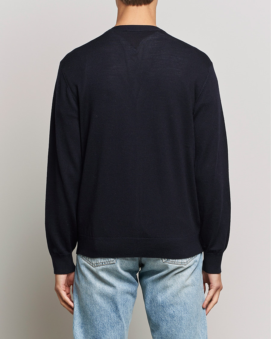 Herr | Tröjor | A Day's March | Oca Merino Cardigan Navy
