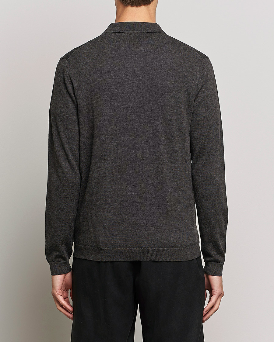 Herr | Tröjor | A Day's March | Ambroz Merino Polo Java Brown