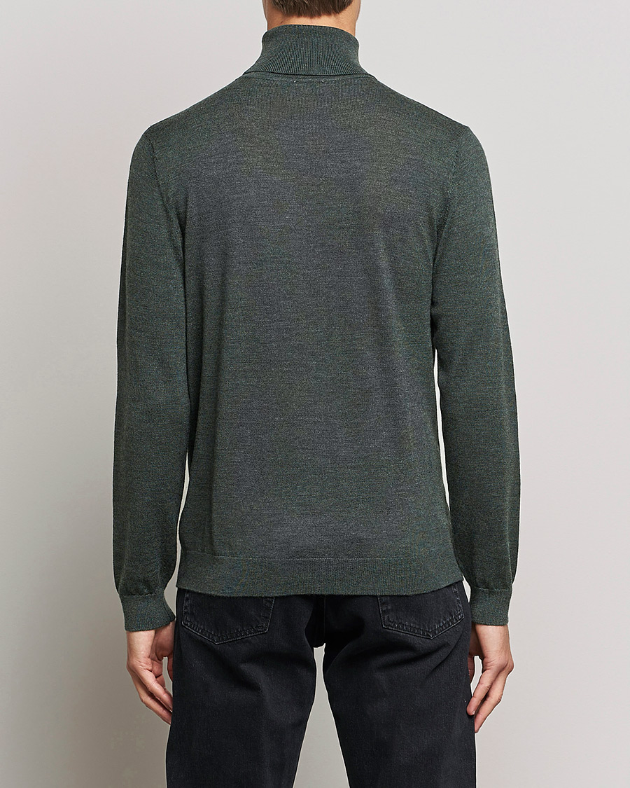 Herr | Tröjor | A Day's March | Nela Merino Rollneck Moss Melange