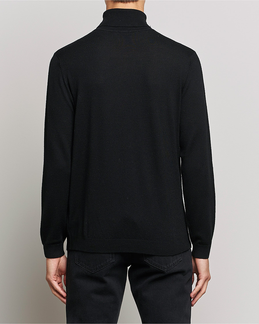 Herr | Tröjor | A Day's March | Nela Merino Rollneck Black