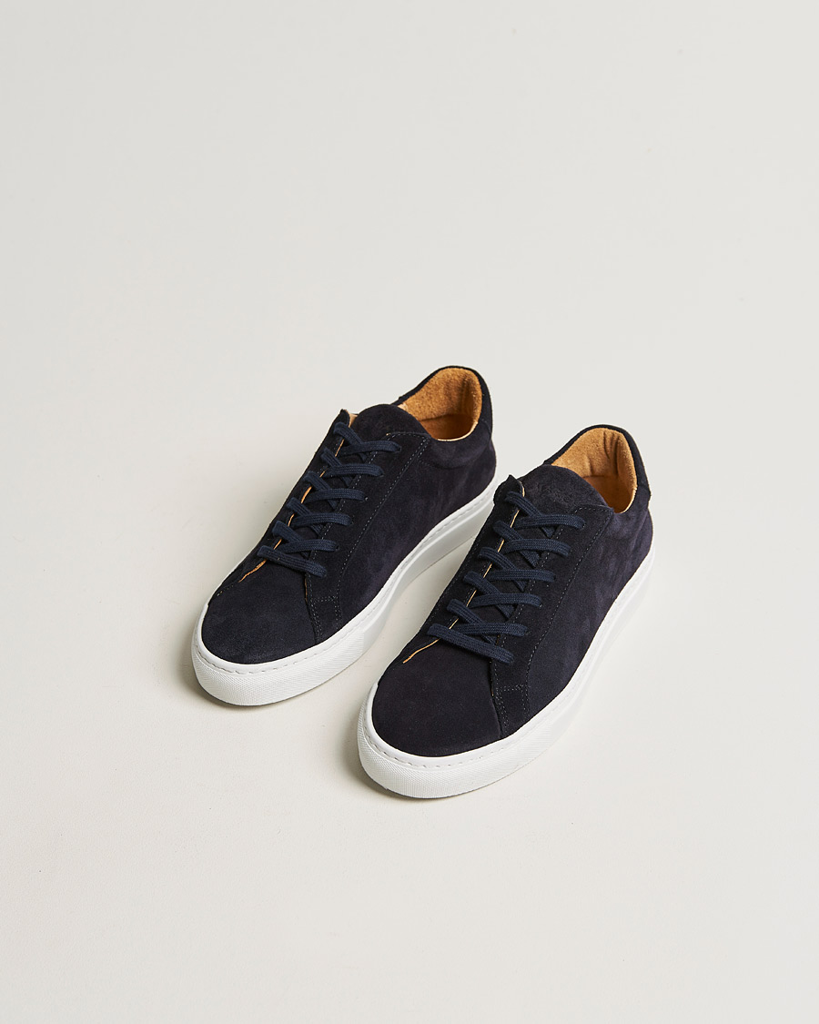 Herr | A Day's March | A Day's March | Suede Marching Sneaker Navy