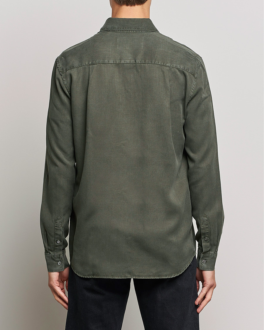 Herr | Skjortor | A Day's March | Daintree Tencel Shirt Olive
