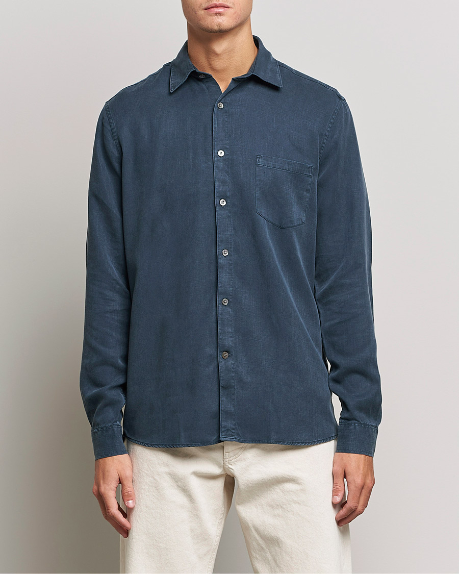 Herr | A Day's March | A Day's March | Daintree Tencel Shirt Navy