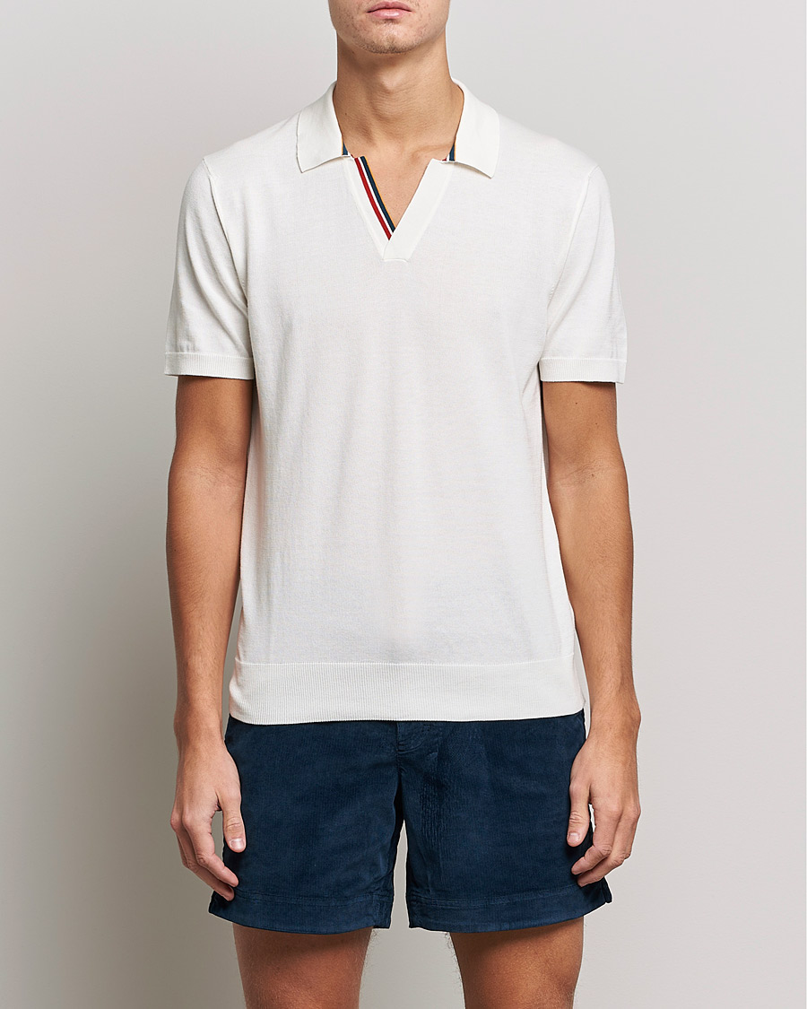 Herr | Orlebar Brown | Orlebar Brown | Horton OB Tipping Organic Cotton Polo Cloud
