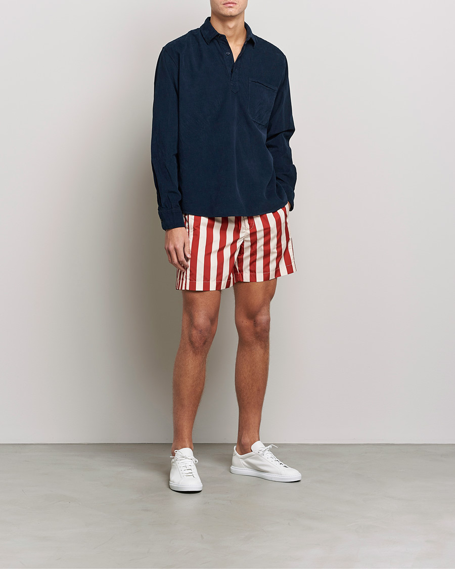 Herr | Skjortor | Orlebar Brown | Shanklin Cord Popover Shirt Midnight Navy