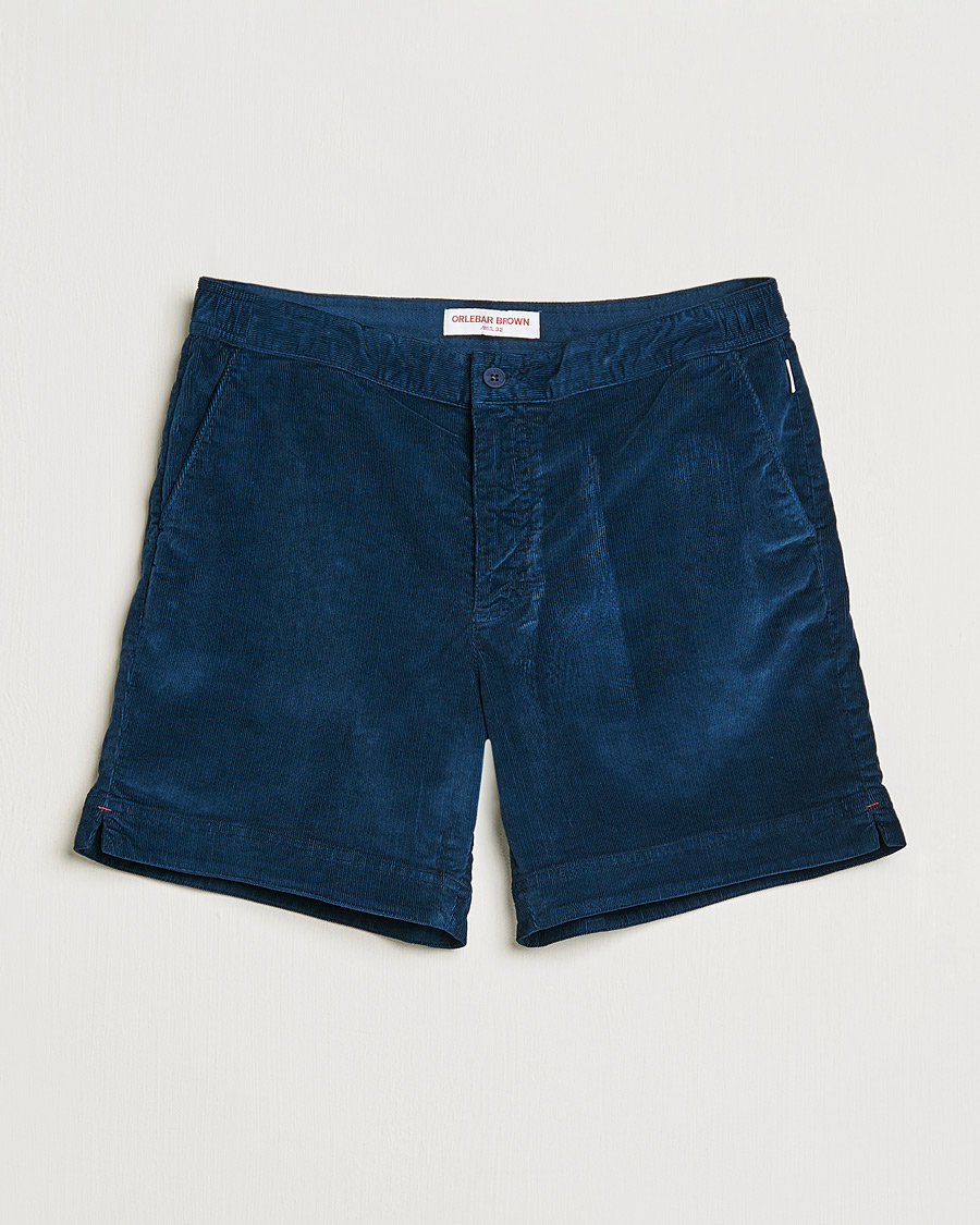 Herr | Shorts | Orlebar Brown | Bulldog Corduroy Drawcord Shorts Midnight Navy