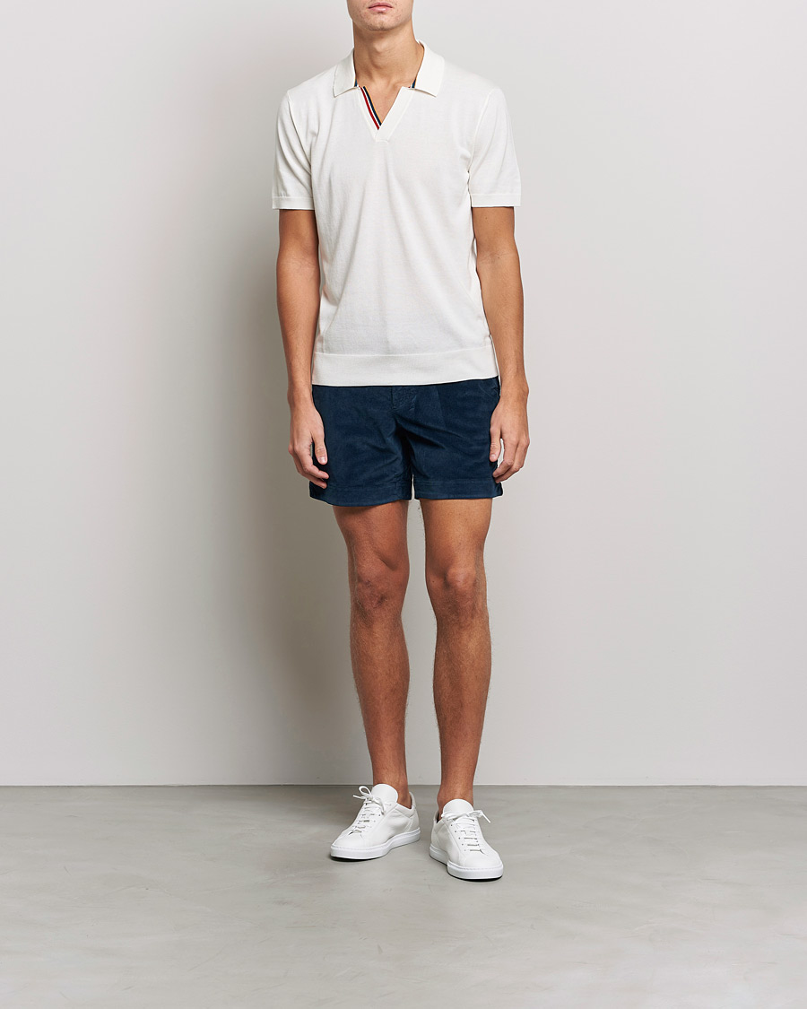 Herr | Shorts | Orlebar Brown | Bulldog Corduroy Drawcord Shorts Midnight Navy