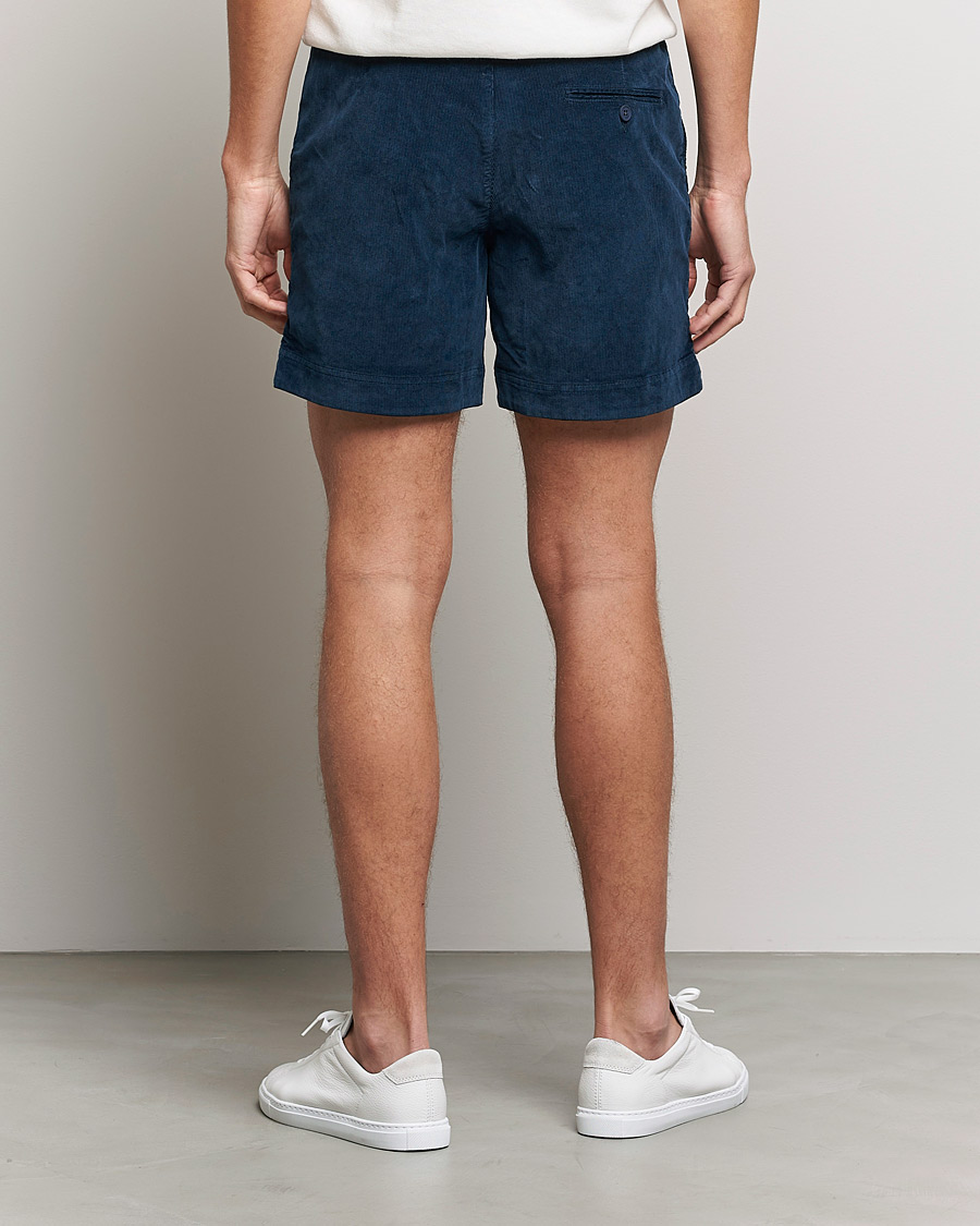 Herr | Shorts | Orlebar Brown | Bulldog Corduroy Drawcord Shorts Midnight Navy