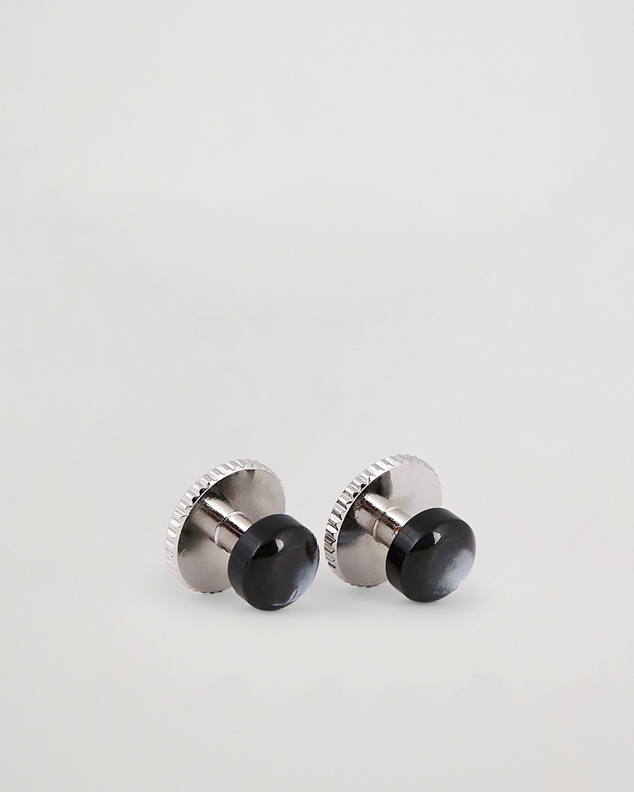 Herr | Stenströms Shirt Studs Black | Stenströms | Shirt Studs Black