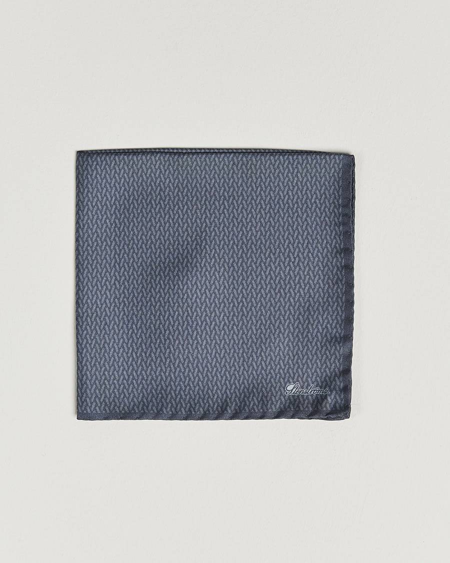 Herr | Näsdukar | Stenströms | Silk Handkerchief Mid Grey