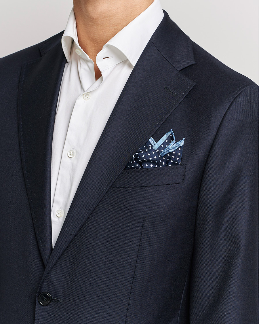 Herr | Stenströms Silk Handkerchief Dark Blue | Stenströms | Silk Handkerchief Dark Blue