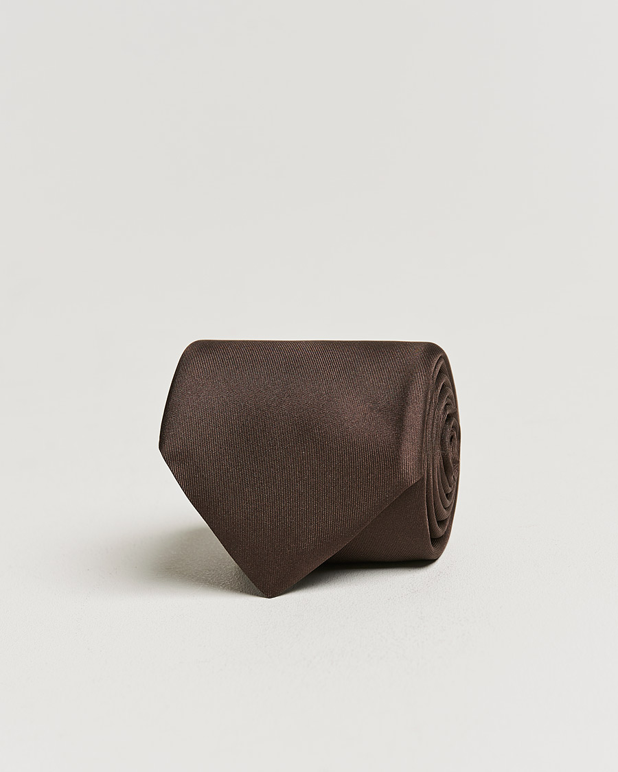 Herr | Slipsar | Stenströms | Silk Tie Brown