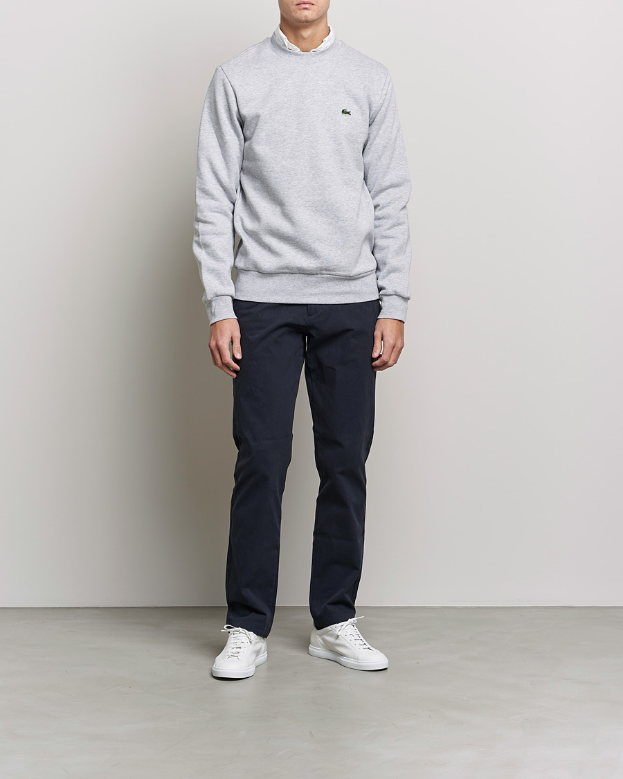 Herr | Tröjor | Lacoste | Crew Neck Sweatshirt Silver Chine