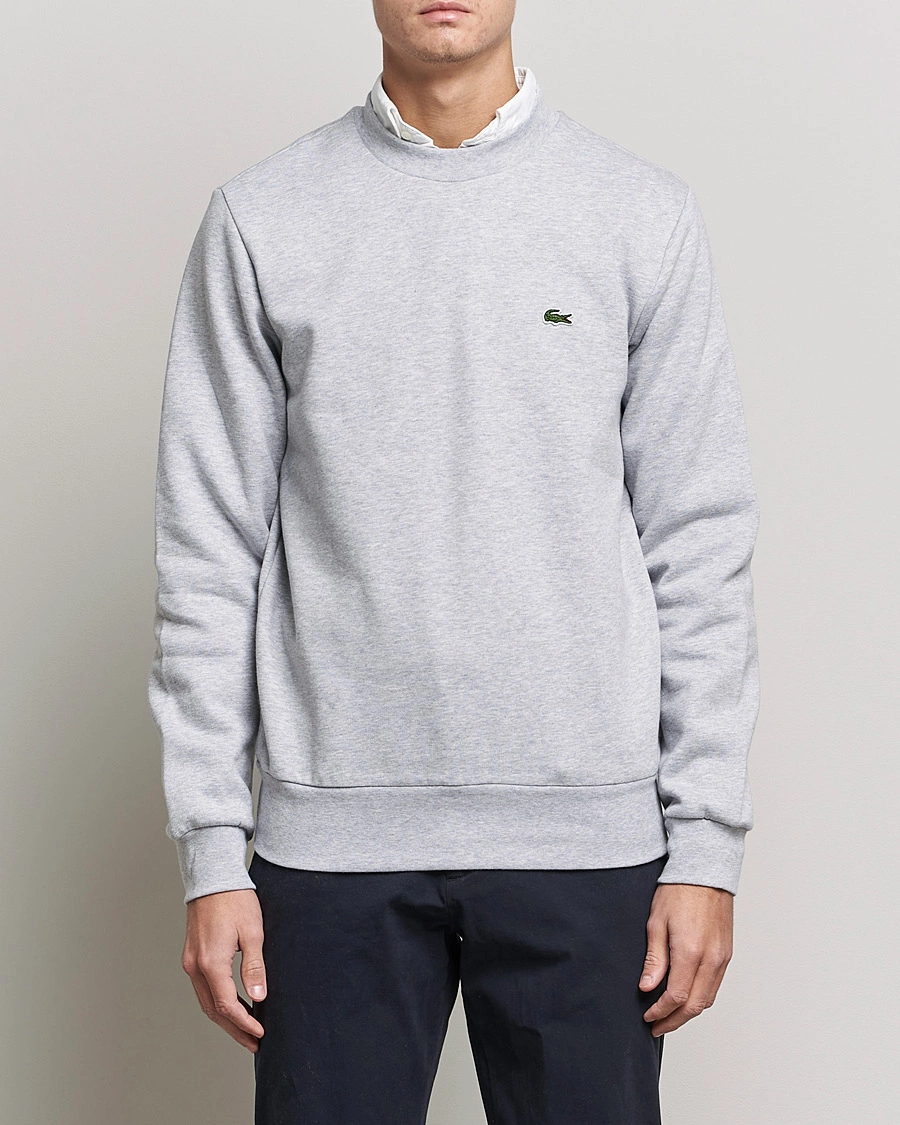 Herr | Kläder | Lacoste | Crew Neck Sweatshirt Silver Chine