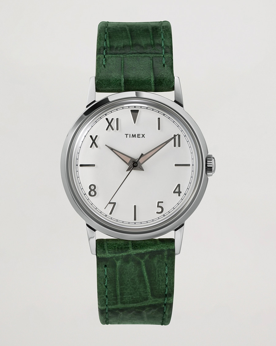 Herr | Timex Marlin Hand-Wound 34mm White Dial | Timex | Marlin Hand-Wound 34mm White Dial