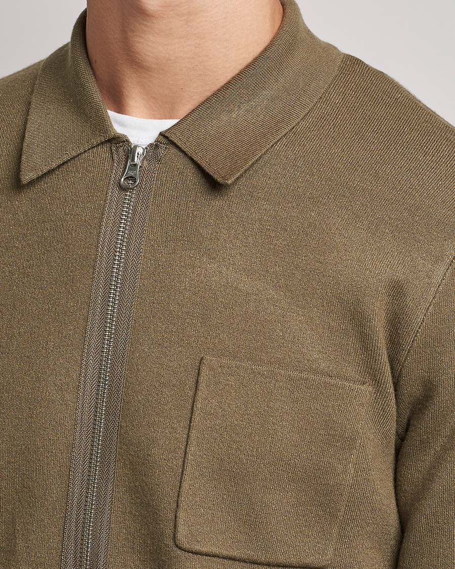 Herr | Tröjor | Samsøe Samsøe | Samsøe & Samsøe Guna Full Zip Stone Grey