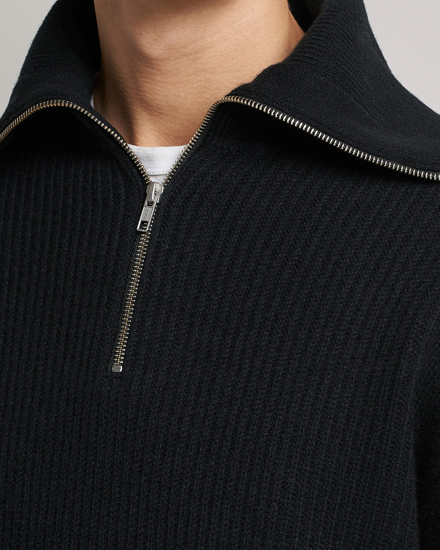 Herr | Tröjor | Samsøe Samsøe | Samsøe & Samsøe Logan Zip Turtle Neck Black