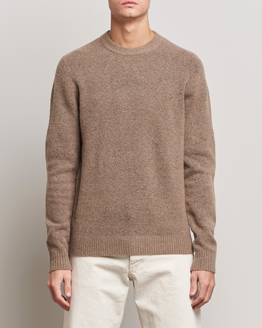 Herr | Tröjor | Samsøe Samsøe | Samsøe & Samsøe Butler Yak Crew Neck Stone Grey