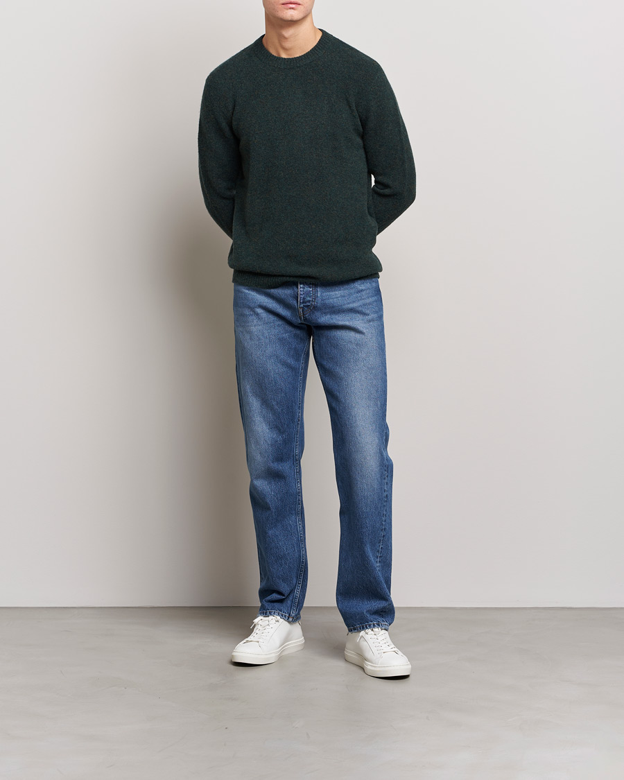 Herr | Tröjor | Samsøe Samsøe | Samsøe & Samsøe Butler Yak Crew Neck Rain Forest