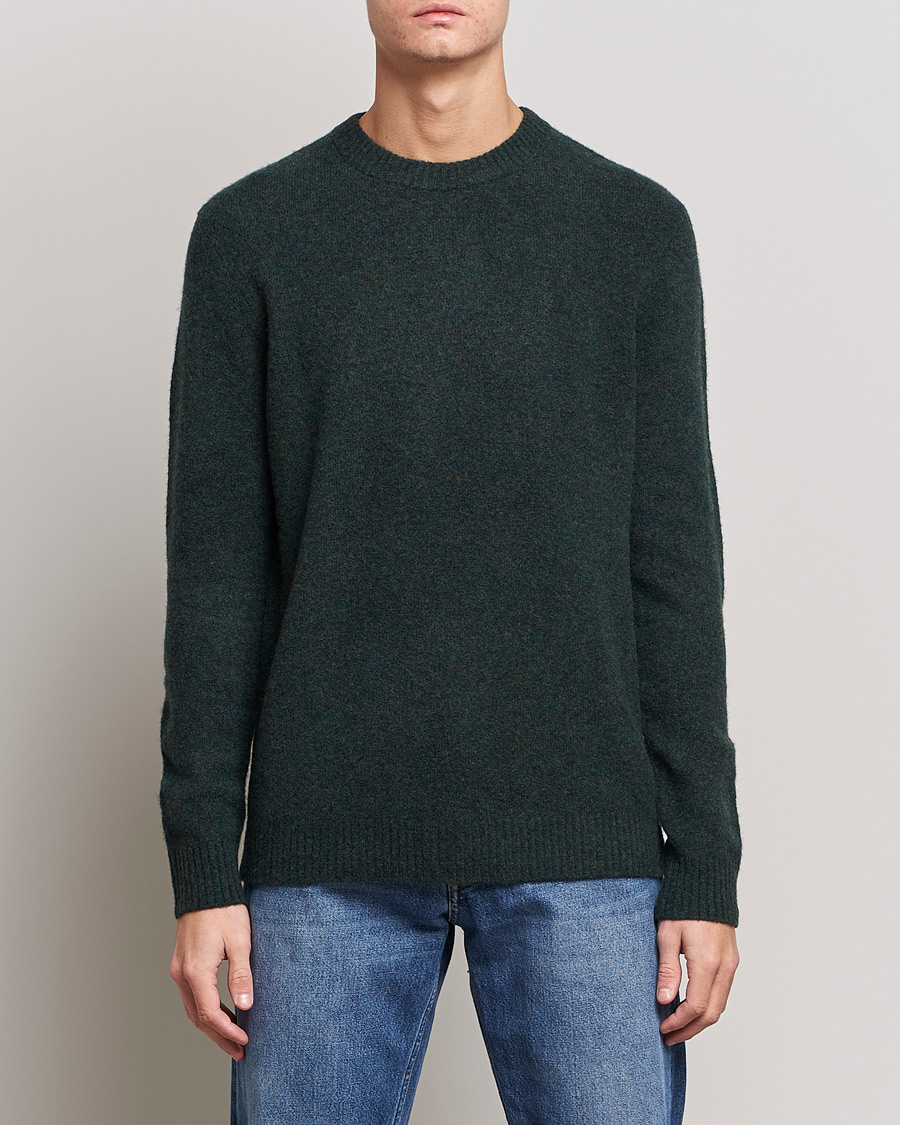 Herr | Stickade tröjor | Samsøe & Samsøe | Butler Yak Crew Neck Rain Forest