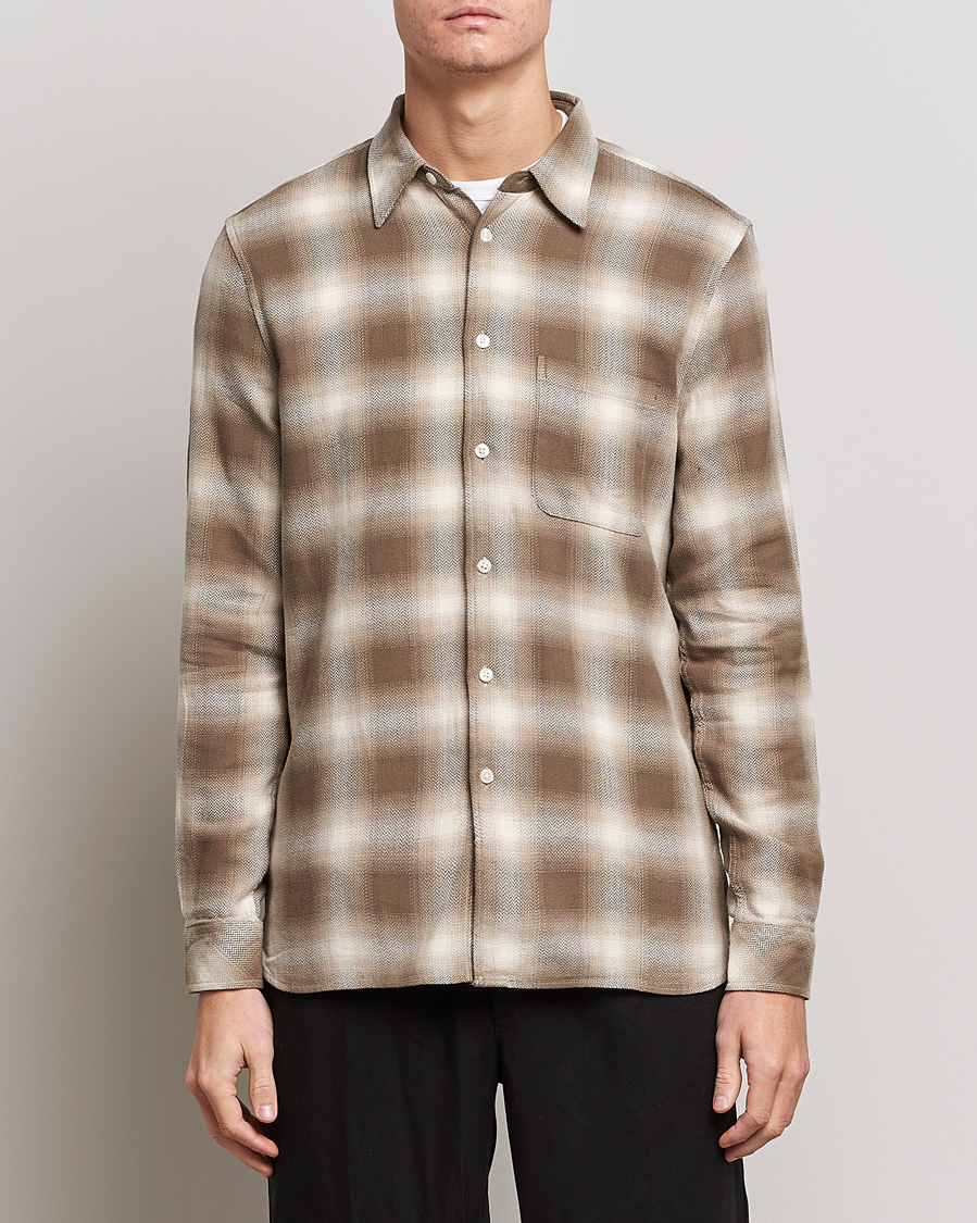 Herr | Skjortor | Samsøe Samsøe | Samsøe & Samsøe Liam Organic Cotton Shirt Stone Gray