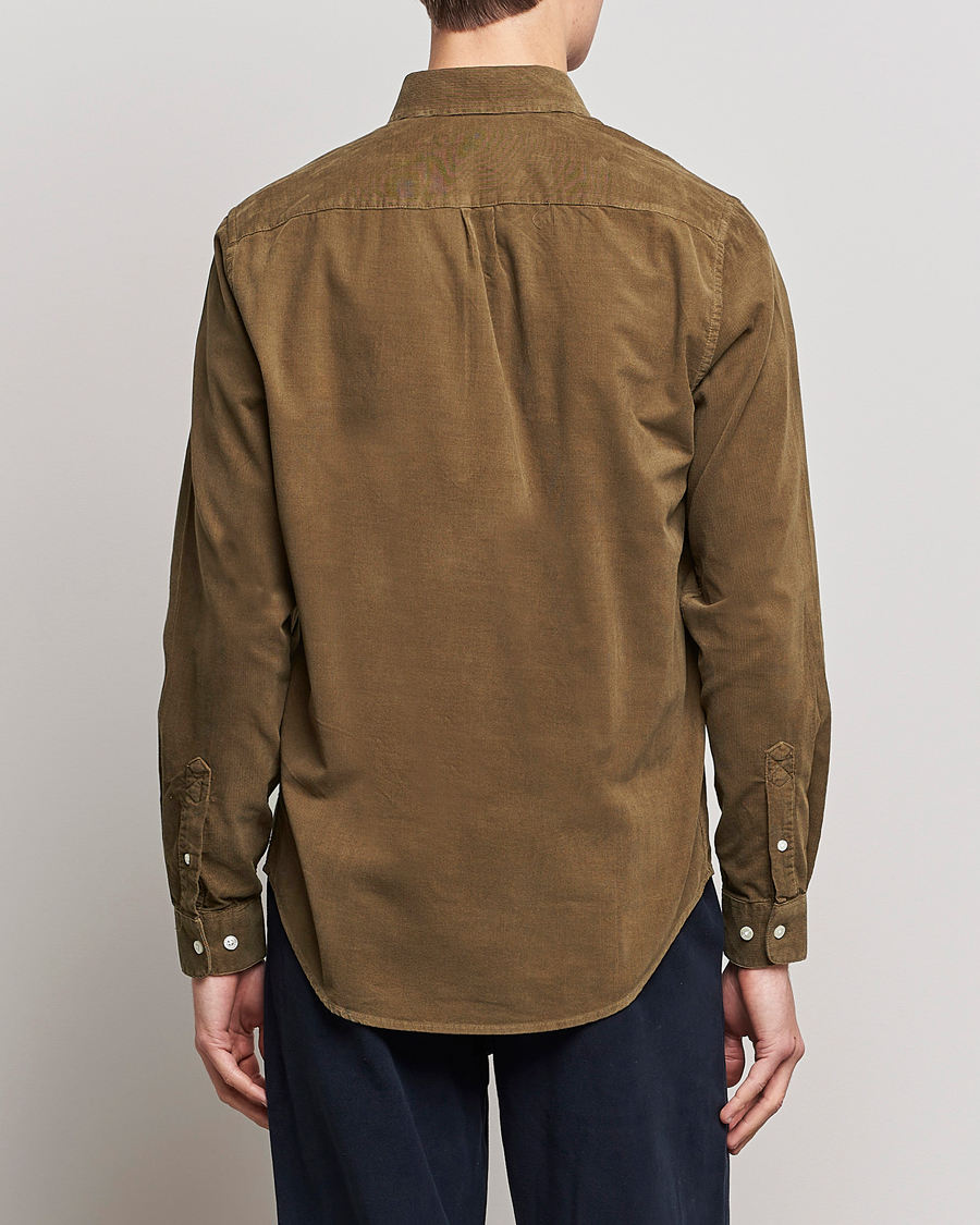 Herr | Skjortor | Samsøe Samsøe | Samsøe & Samsøe Liam Organic Cotton Corduroy Shirt Stone Gray