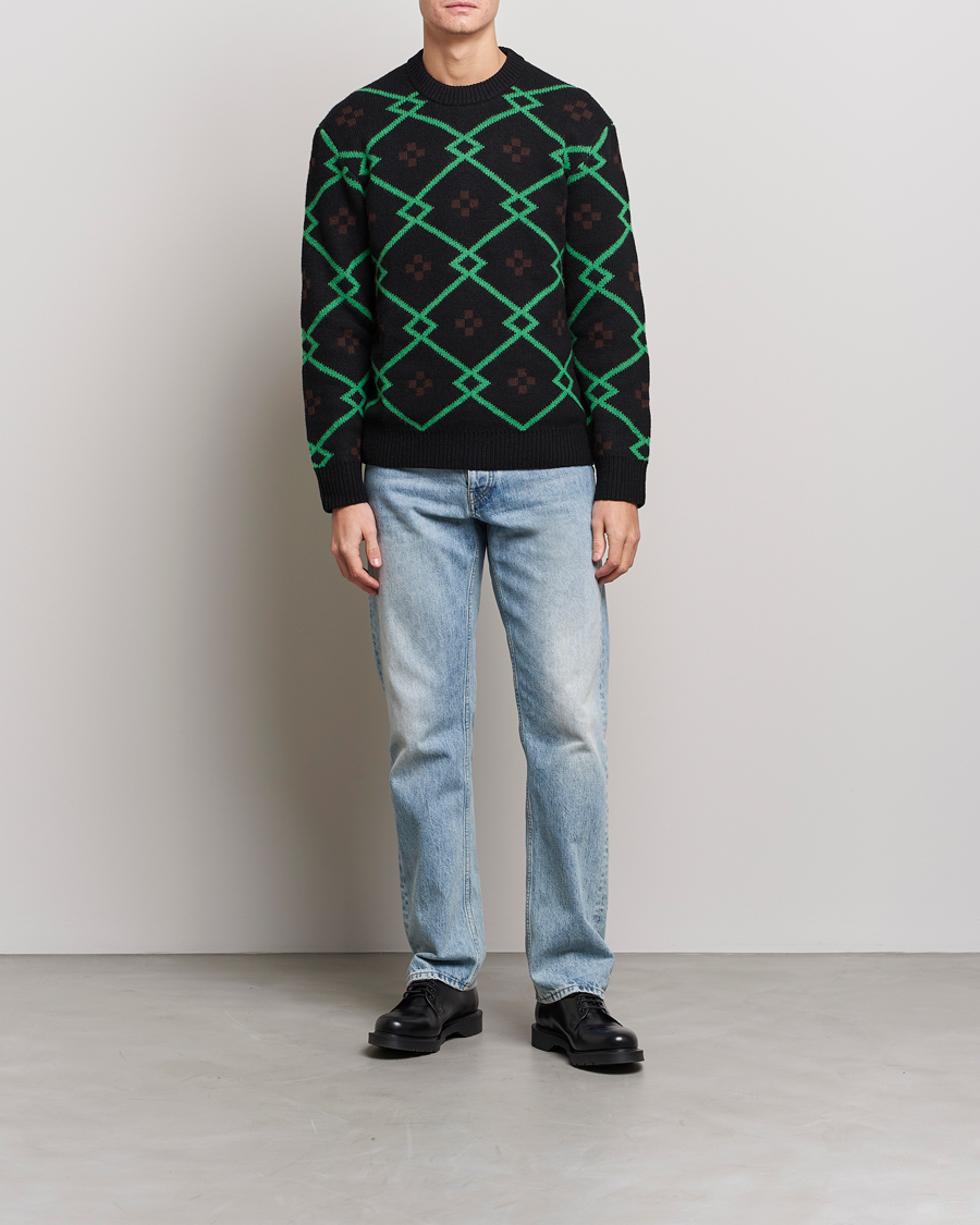 Herr | Tröjor | Samsøe Samsøe | Samsøe & Samsøe Seren Wool Crew Neck Medium Green