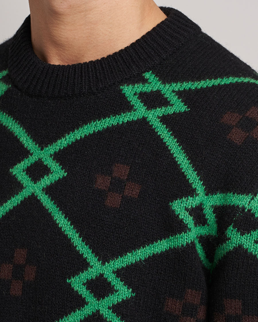 Herr | Tröjor | Samsøe Samsøe | Samsøe & Samsøe Seren Wool Crew Neck Medium Green