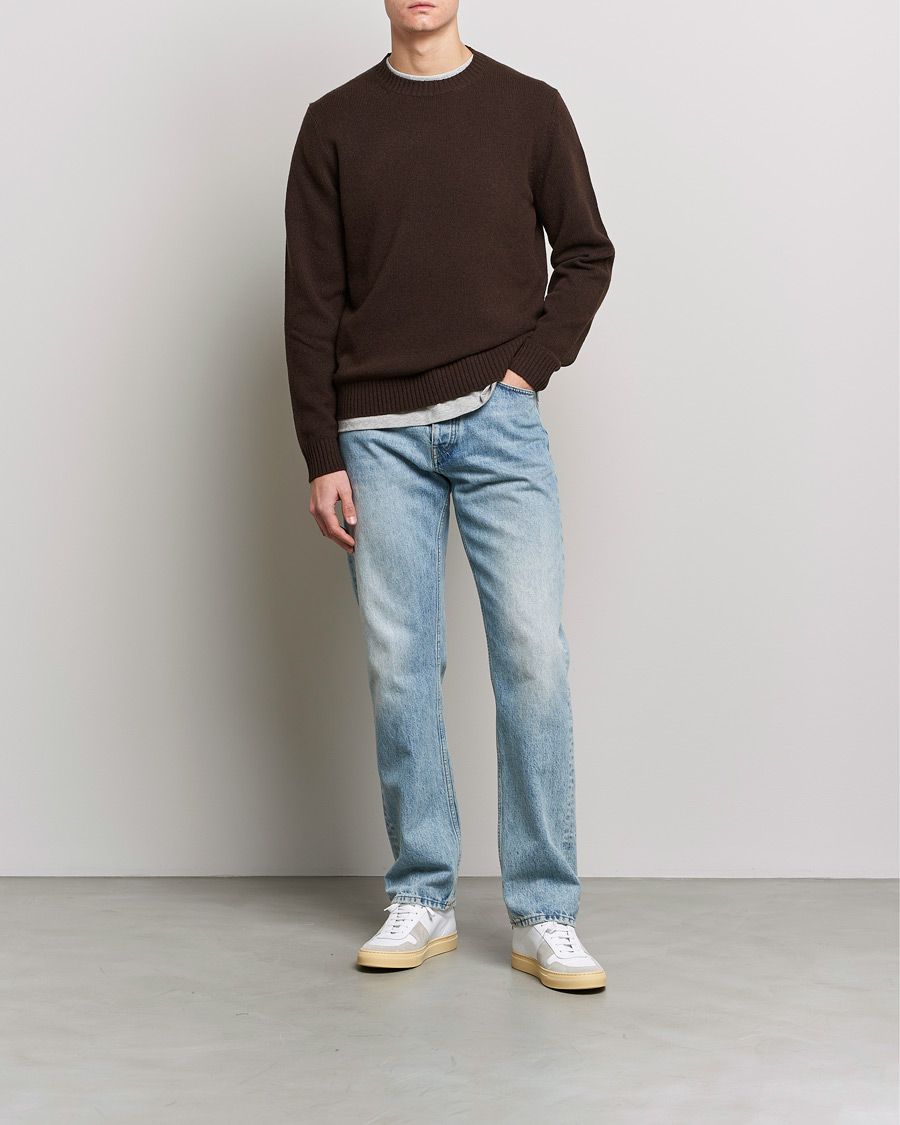 Herr | Tröjor | Samsøe Samsøe | Samsøe & Samsøe Sylli Wool Crew Neck Mole