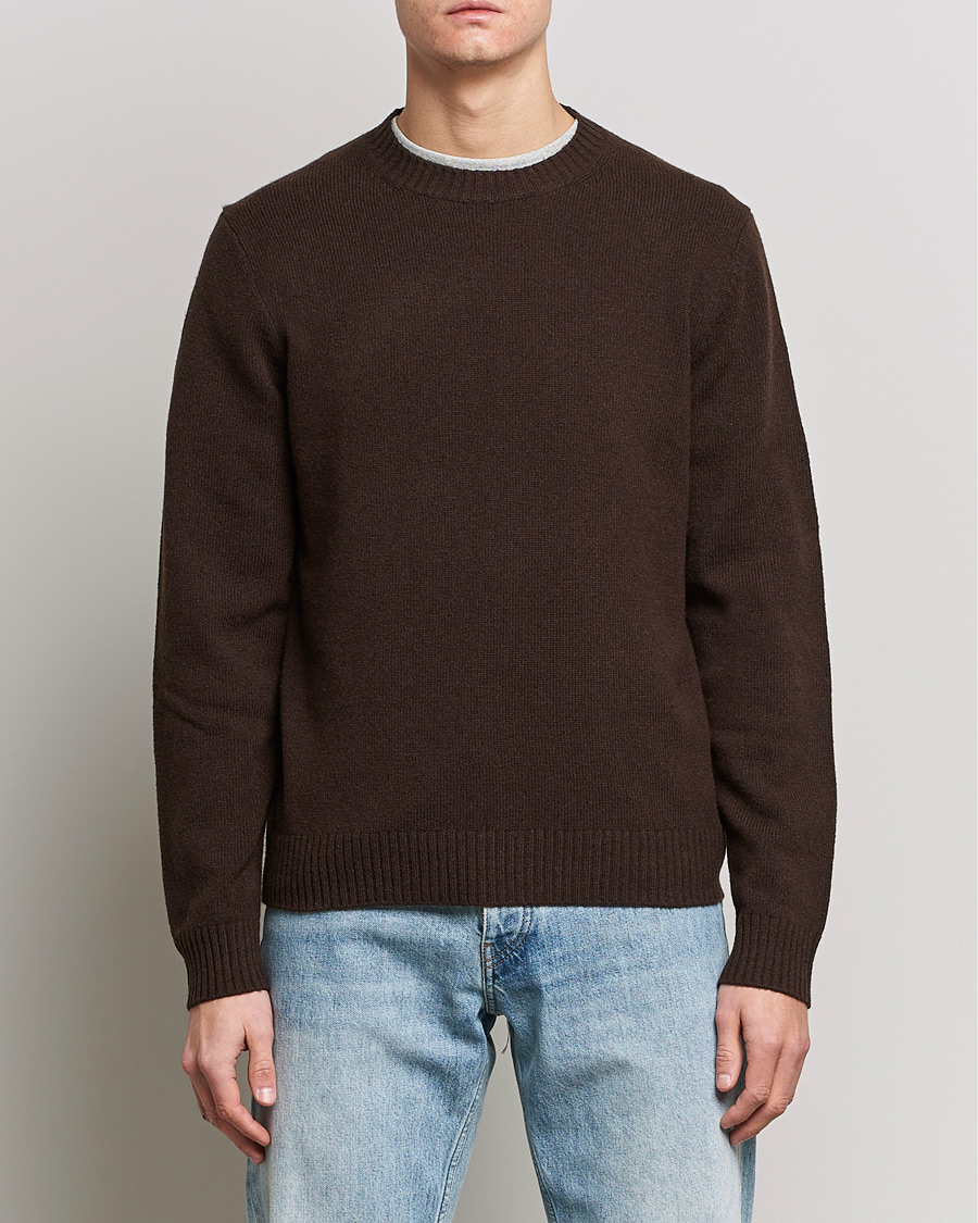 Herr | Tröjor | Samsøe Samsøe | Samsøe & Samsøe Sylli Wool Crew Neck Mole
