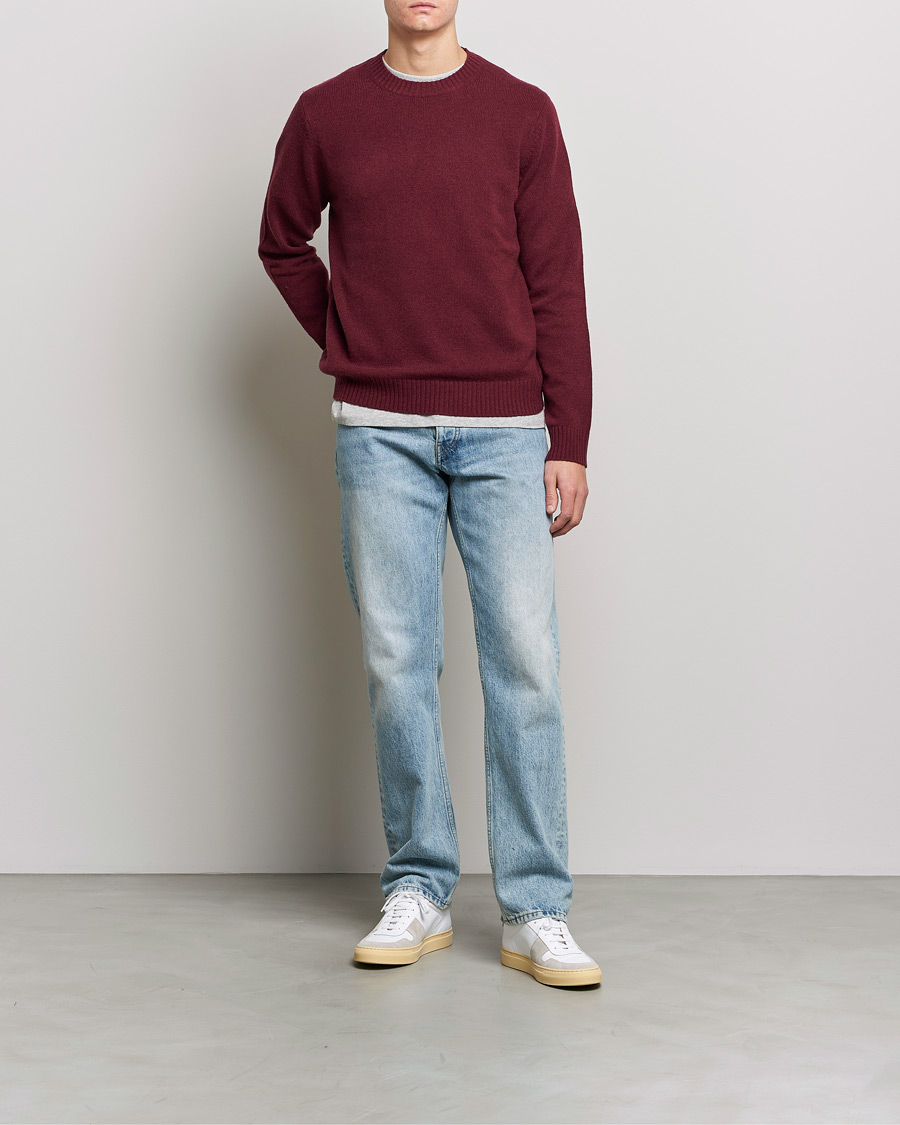 Herr | Tröjor | Samsøe Samsøe | Samsøe & Samsøe Sylli Wool Crew Neck Windsor Wine