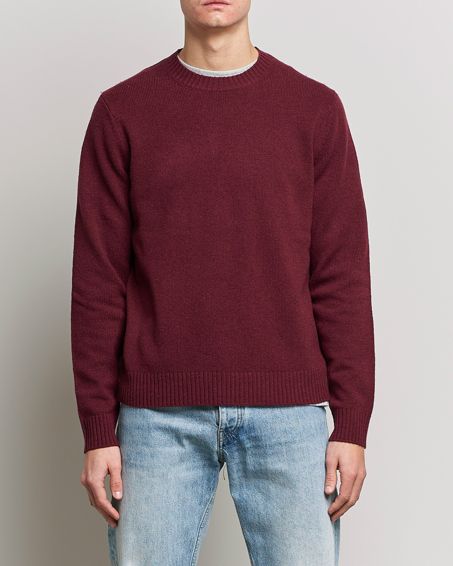 Herr | Tröjor | Samsøe Samsøe | Samsøe & Samsøe Sylli Wool Crew Neck Windsor Wine