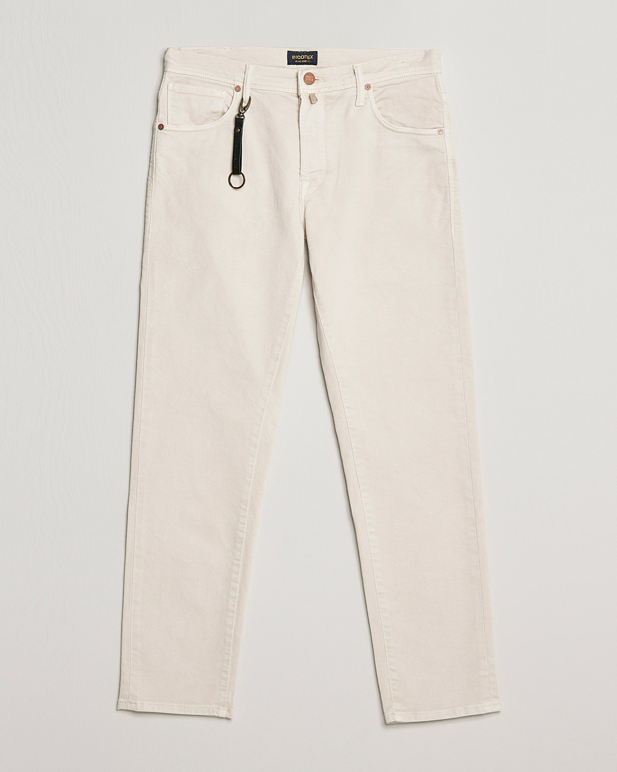 Herr | Byxor | Incotex | Bull Denim 5-Pocket Pants White