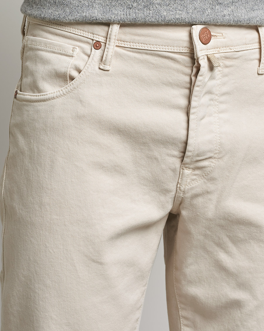 Herr | Byxor | Incotex | Bull Denim 5-Pocket Pants White